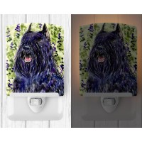 Carolines Treasures Ss8853Cnl Bouvier Des Flandres Ceramic Night Light Compact Ulcertified Ideal For Bedroom Bathroom Nurs