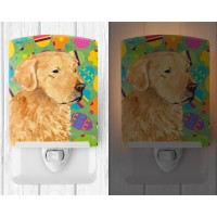 Carolines Treasures Ss4821Cnl Golden Retriever Easter Eggtravaganza Ceramic Night Light Compact Ulcertified Ideal For Bedroo