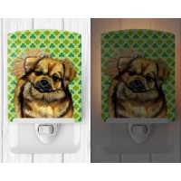 Carolines Treasures Lh9214Cnl Tibetan Spaniel St Patricks Day Shamrock Portrait Ceramic Night Light Compact Ulcertified Id