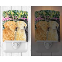 Carolines Treasures Ss8974Cnl Golden Retriever Ceramic Night Light Compact Ulcertified Ideal For Bedroom Bathroom Nursery