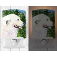 Carolines Treasures Ss8922Cnl Great Pyrenees Ceramic Night Light Compact Ulcertified Ideal For Bedroom Bathroom Nursery H