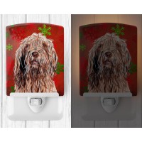 Carolines Treasures Sc9757Cnl Otterhound Red Snowflakes Holiday Ceramic Night Light Compact Ulcertified Ideal For Bedroom B