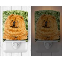 Carolines Treasures Ss8709Cnl Chow Chow Ceramic Night Light Compact Ulcertified Ideal For Bedroom Bathroom Nursery Hallwa