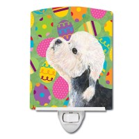 Carolines Treasures Ss4848Cnl Dandie Dinmont Terrier Easter Eggtravaganza Ceramic Night Light Compact Ulcertified Ideal For