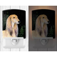 Carolines Treasures Ss8485Cnl Starry Night Saluki Ceramic Night Light Compact Ulcertified Ideal For Bedroom Bathroom Nurse