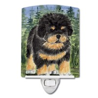 Carolines Treasures Ss8031Cnl Tibetan Mastiff Ceramic Night Light Compact Ulcertified Ideal For Bedroom Bathroom Nursery