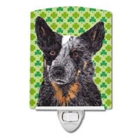 Carolines Treasures Sc9316Cnl Australian Cattle Dog St Patricks Day Shamrock Ceramic Night Light Compact Ulcertified Ideal