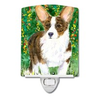 Carolines Treasures Ss8970Cnl Corgi Ceramic Night Light Compact Ulcertified Ideal For Bedroom Bathroom Nursery Hallway K