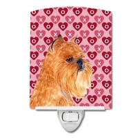 Carolines Treasures Ss4494Cnl Brussels Griffon Hearts Love And Valentines Day Portrait Ceramic Night Light Compact Ulcertifi