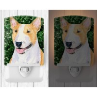 Carolines Treasures Ss8873Cnl Bull Terrier Ceramic Night Light Compact Ulcertified Ideal For Bedroom Bathroom Nursery Hal