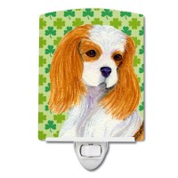 Carolines Treasures Ss4458Cnl Cavalier Spaniel St Patricks Day Shamrock Portrait Ceramic Night Light Compact Ulcertified I