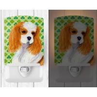 Carolines Treasures Ss4458Cnl Cavalier Spaniel St Patricks Day Shamrock Portrait Ceramic Night Light Compact Ulcertified I