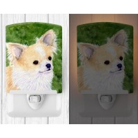 Carolines Treasures Ss8788Cnl Chihuahua Ceramic Night Light Compact Ulcertified Ideal For Bedroom Bathroom Nursery Hallwa