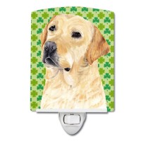 Carolines Treasures Sc9296Cnl Labrador Yellow St Patricks Day Shamrock Portrait Ceramic Night Light Compact Ulcertified Id