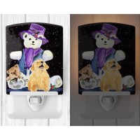 Carolines Treasures Ss8954Cnl Golden Retriever Ceramic Night Light Compact Ulcertified Ideal For Bedroom Bathroom Nursery