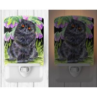 Carolines Treasures Ss8247Cnl Cat Persian Ceramic Night Light Compact Ulcertified Ideal For Bedroom Bathroom Nursery Ha