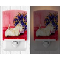 Carolines Treasures Ss8306Cnl Scottish Terrier Ceramic Night Light Compact Ulcertified Ideal For Bedroom Bathroom Nursery