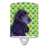 Carolines Treasures Ss4402Cnl Cocker Spaniel St Patricks Day Shamrock Portrait Ceramic Night Light Compact Ulcertified Ide