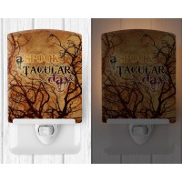 Carolines Treasures Sb3016Cnl A Spook Tacular Day Halloween Ceramic Night Light Compact Ulcertified Ideal For Bedroom Bathr