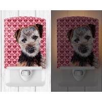 Carolines Treasures Sc9711Cnl Norfolk Terrier Puppy Hearts And Love Ceramic Night Light Compact Ulcertified Ideal For Bedroo