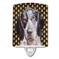 Carolines Treasures Sc9649Cnl Blue Tick Coonhound Candy Corn Halloween Ceramic Night Light Compact Ulcertified Ideal For Bed