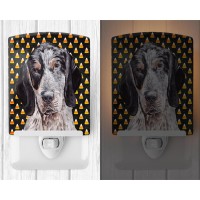 Carolines Treasures Sc9649Cnl Blue Tick Coonhound Candy Corn Halloween Ceramic Night Light Compact Ulcertified Ideal For Bed