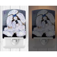 Carolines Treasures Ss8685Cnl Shih Tzu Ceramic Night Light Compact Ulcertified Ideal For Bedroom Bathroom Nursery Hallway