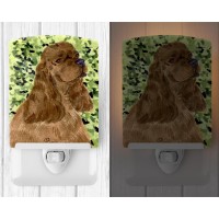 Carolines Treasures Ss8807Cnl Cocker Spaniel Ceramic Night Light Compact Ulcertified Ideal For Bedroom Bathroom Nursery H