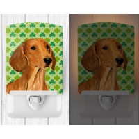 Carolines Treasures Ss4418Cnl Dachshund St Patricks Day Shamrock Portrait Ceramic Night Light Compact Ulcertified Ideal Fo