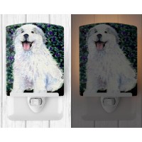 Carolines Treasures Ss8856Cnl Great Pyrenees Ceramic Night Light Compact Ulcertified Ideal For Bedroom Bathroom Nursery H