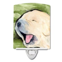 Carolines Treasures Ss8717Cnl Golden Retriever Ceramic Night Light Compact Ulcertified Ideal For Bedroom Bathroom Nursery