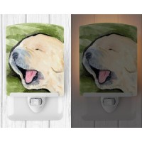 Carolines Treasures Ss8717Cnl Golden Retriever Ceramic Night Light Compact Ulcertified Ideal For Bedroom Bathroom Nursery