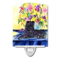 Carolines Treasures Ss8296Cnl Affenpinscher Ceramic Night Light Compact Ulcertified Ideal For Bedroom Bathroom Nursery Ha