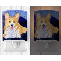 Carolines Treasures Ss8414Cnl Corgi Ceramic Night Light Compact Ulcertified Ideal For Bedroom Bathroom Nursery Hallway K