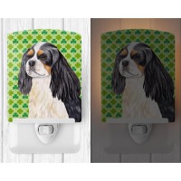 Carolines Treasures Sc9311Cnl Cavalier Spaniel St Patricks Day Shamrock Portrait Ceramic Night Light Compact Ulcertified I