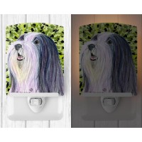 Carolines Treasures Ss8808Cnl Bearded Collie Ceramic Night Light Compact Ulcertified Ideal For Bedroom Bathroom Nursery H