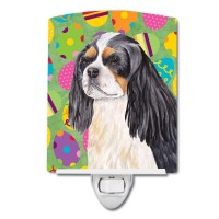 Carolines Treasures Sc9471Cnl Cavalier Spaniel Easter Eggtravaganza Ceramic Night Light Compact Ulcertified Ideal For Bedroo