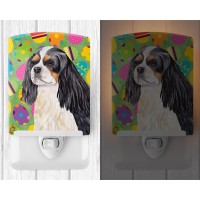 Carolines Treasures Sc9471Cnl Cavalier Spaniel Easter Eggtravaganza Ceramic Night Light Compact Ulcertified Ideal For Bedroo