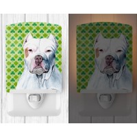 Carolines Treasures Sc9301Cnl Pit Bull St Patricks Day Shamrock Portrait Ceramic Night Light Compact Ulcertified Ideal For