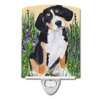 Carolines Treasures Ss8216Cnl Entlebucher Mountain Dog Ceramic Night Light Compact Ulcertified Ideal For Bedroom Bathroom