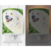 Carolines Treasures Ss8981Cnl Great Pyrenees Ceramic Night Light Compact Ulcertified Ideal For Bedroom Bathroom Nursery H