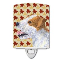 Carolines Treasures Ss4352Cnl Jack Russell Terrier Fall Leaves Portrait Ceramic Night Light Compact Ulcertified Ideal For Be