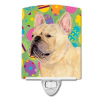 Carolines Treasures Ss4830Cnl French Bulldog Easter Eggtravaganza Ceramic Night Light Compact Ulcertified Ideal For Bedroom