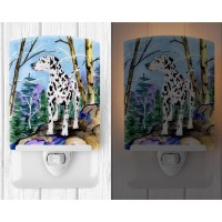 Carolines Treasures Ss8651Cnl Dalmatian Ceramic Night Light Compact Ulcertified Ideal For Bedroom Bathroom Nursery Hallwa