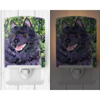 Carolines Treasures Ss8822Cnl Schipperke Ceramic Night Light Compact Ulcertified Ideal For Bedroom Bathroom Nursery Hallw