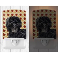 Carolines Treasures Ss4345Cnl Affenpinscher Fall Leaves Portrait Ceramic Night Light Compact Ulcertified Ideal For Bedroom