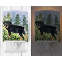 Carolines Treasures Ss8057Cnl Rottweiler Ceramic Night Light Compact Ulcertified Ideal For Bedroom Bathroom Nursery Hallw