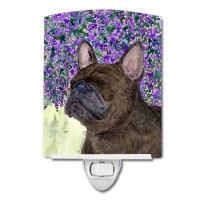 Carolines Treasures Ss8676Cnl French Bulldog Ceramic Night Light Compact Ulcertified Ideal For Bedroom Bathroom Nursery H