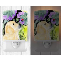 Carolines Treasures Ss8245Cnl Golden Retriever Ceramic Night Light Compact Ulcertified Ideal For Bedroom Bathroom Nursery