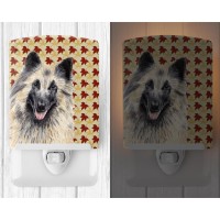 Carolines Treasures Sc9233Cnl Belgian Tervuren Fall Leaves Portrait Ceramic Night Light Compact Ulcertified Ideal For Bedroo